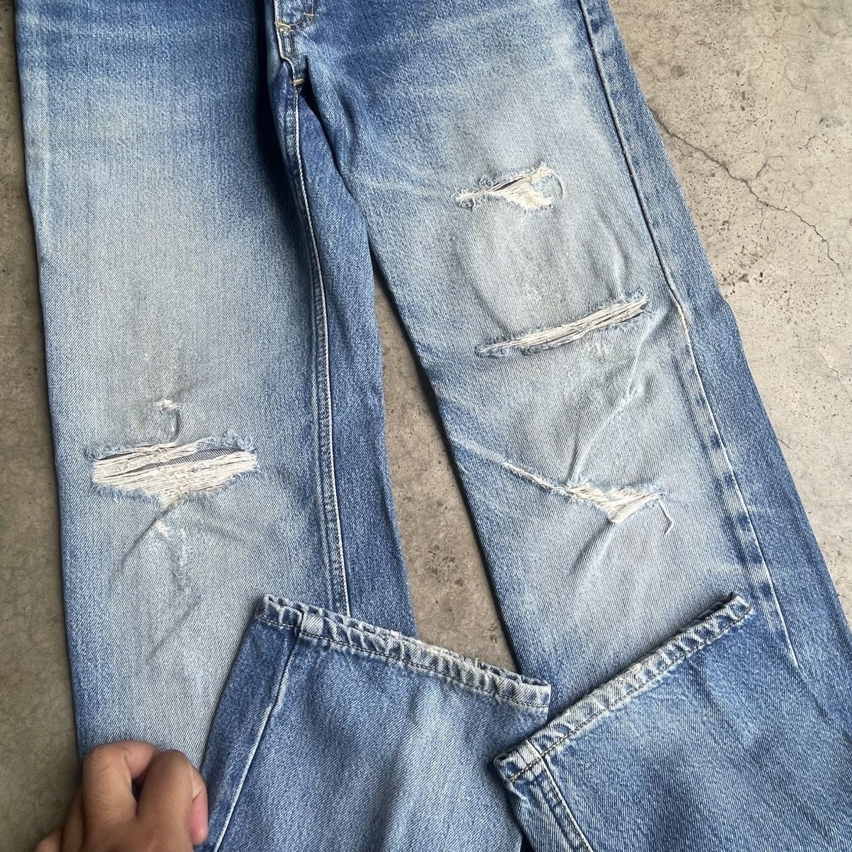 Lee 🔥Vintage Lee Stoned Washed Ripped Distress Denim Jeans Size US 30 / EU 46 - 7 Thumbnail