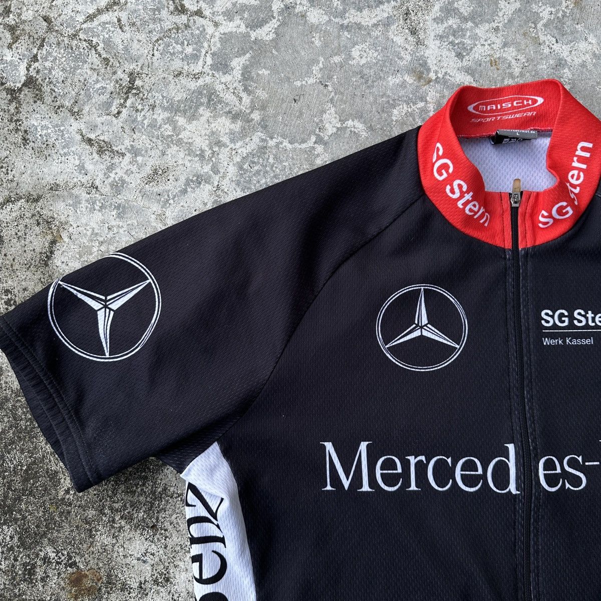 Germany Mercedes-Benz Cycling Jersey Big Logo car truck
