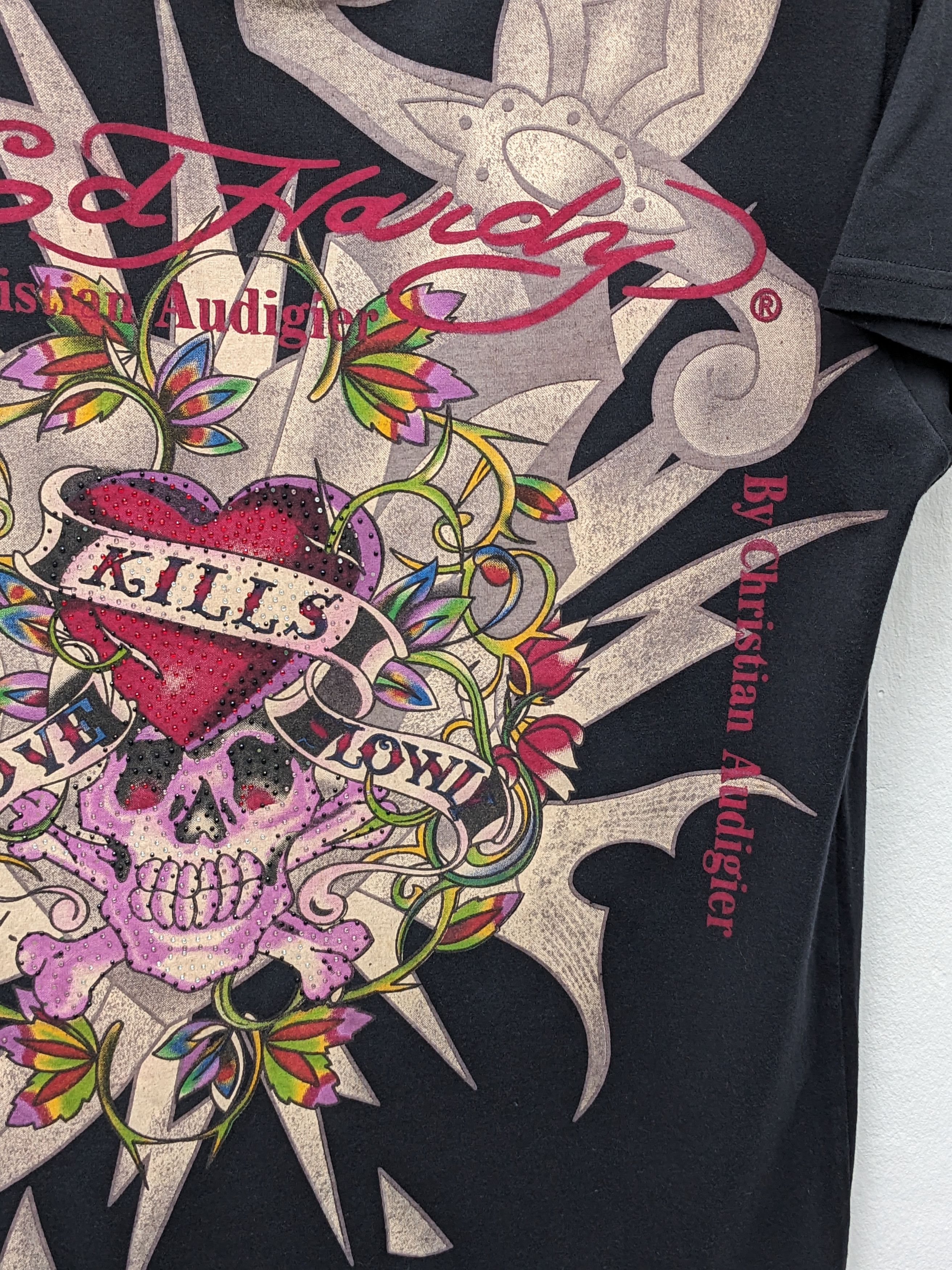 Christian Audigier ED HARDY CHRISTIAN AUDIGIER PUSHEAD SKULLS Size US XXL / EU 58 / 5 - 4 Thumbnail