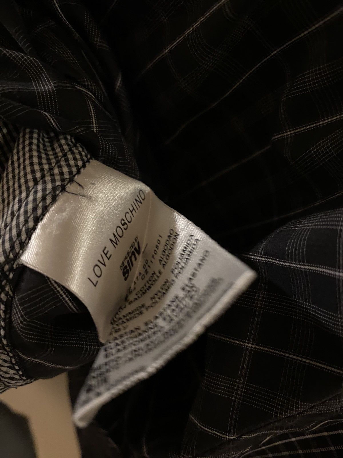 Moschino Moschino Men’s Tartan Shirt Size US M / EU 48-50 / 2 - 5 Thumbnail