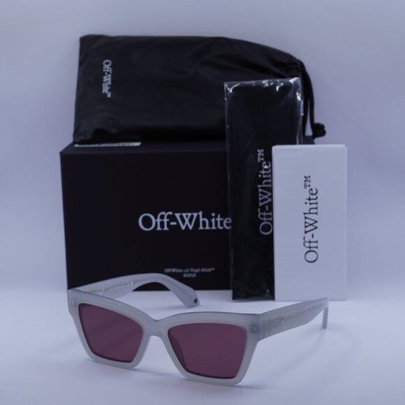 Off-White Off-White OERI110 CINCINNATI 0964 Sunglasses Grey Cat Eye Size ONE SIZE - 10 Thumbnail