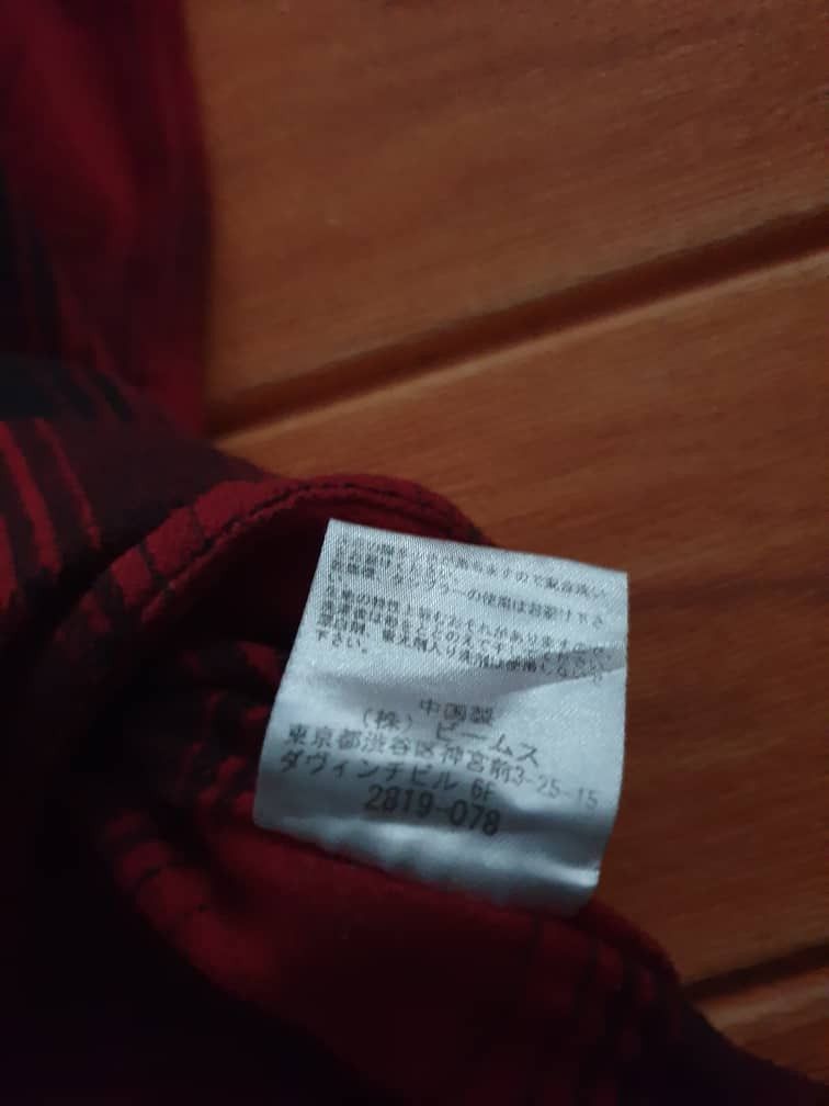 Beams Plus 💥BEAMS HEART Checkered red Flannel shirt Size US M / EU 48-50 / 2 - 8 Thumbnail