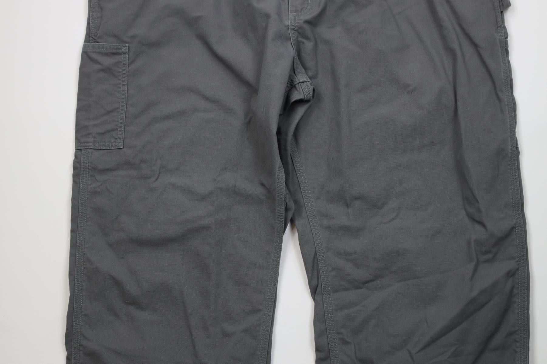 Carhartt Vintage Y2K Carhartt Loose Fit Wide Leg Dungaree Pants Gray Size US 44 / EU 60 - 3 Thumbnail