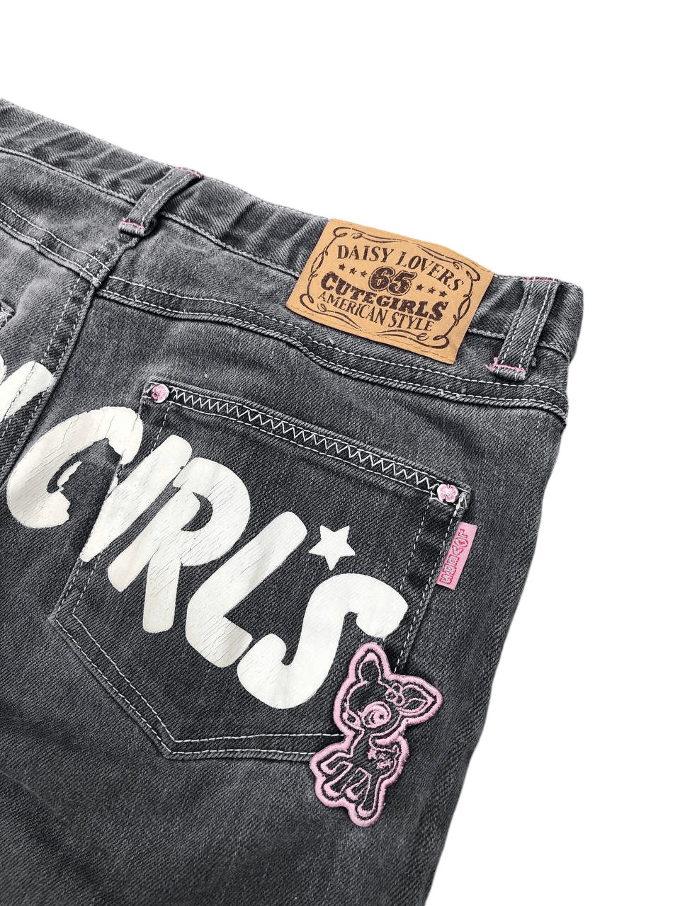Japanese Brand Daisy Lovers Cute Girl Flared Gray Pants Size US 28 / EU 44 - 8 Thumbnail