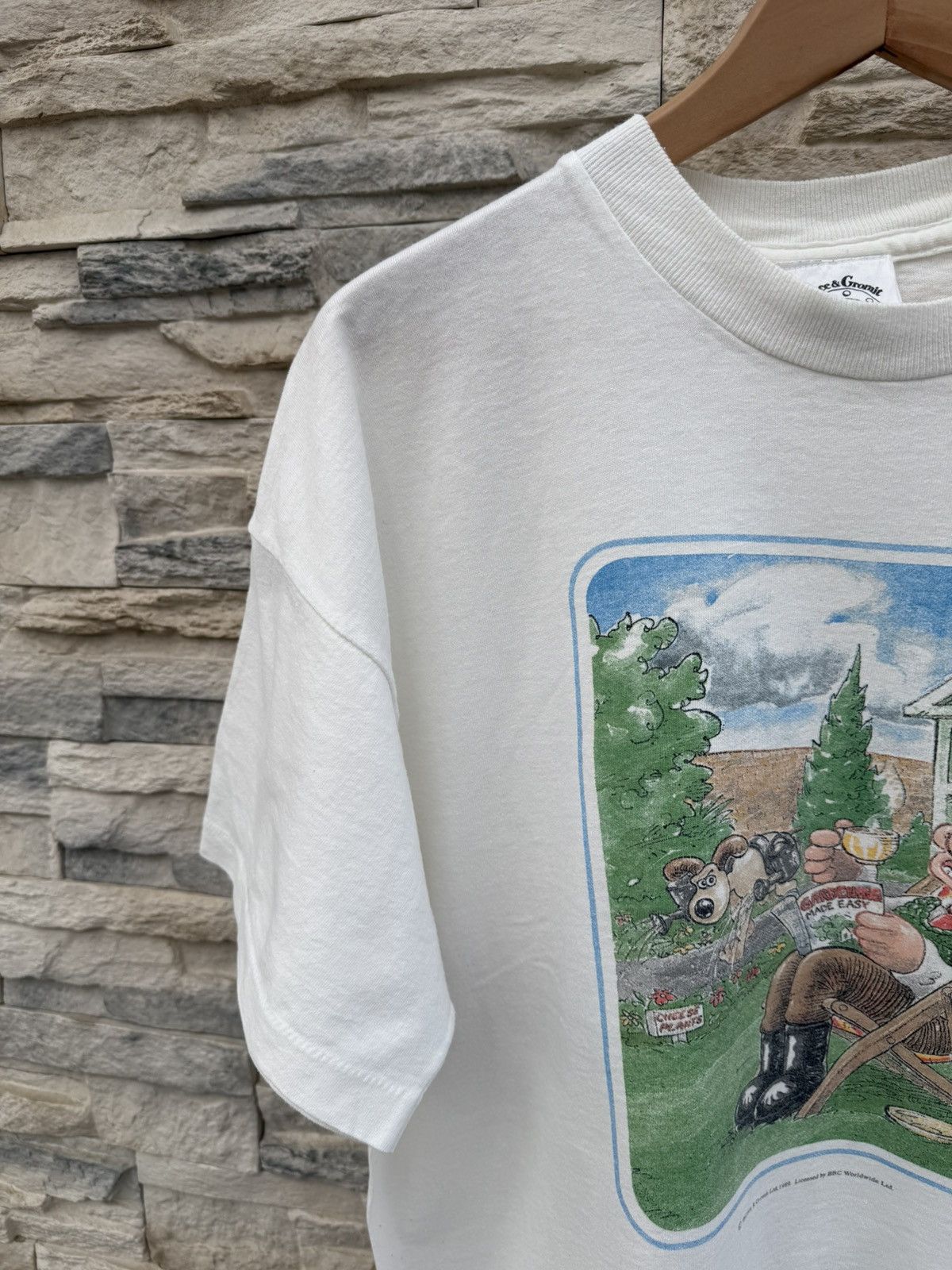 Vintage Wallace and Gromit 1989 vintage t-shirt Size US XL / EU 56 / 4 - 3 Thumbnail