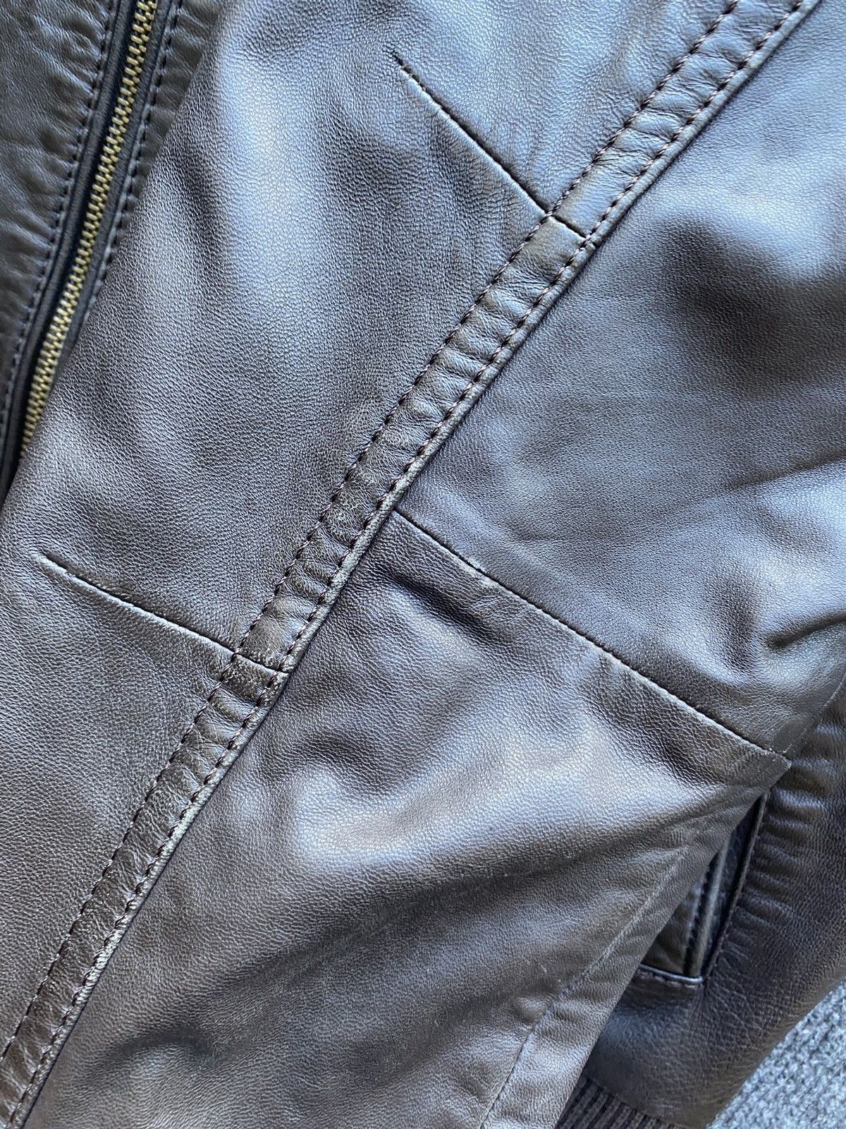 Esprit 🔥Opium Punk Gothic Brown Leather Jacket Mens xl Rare Emo y2k Size US XL / EU 56 / 4 - 8 Thumbnail