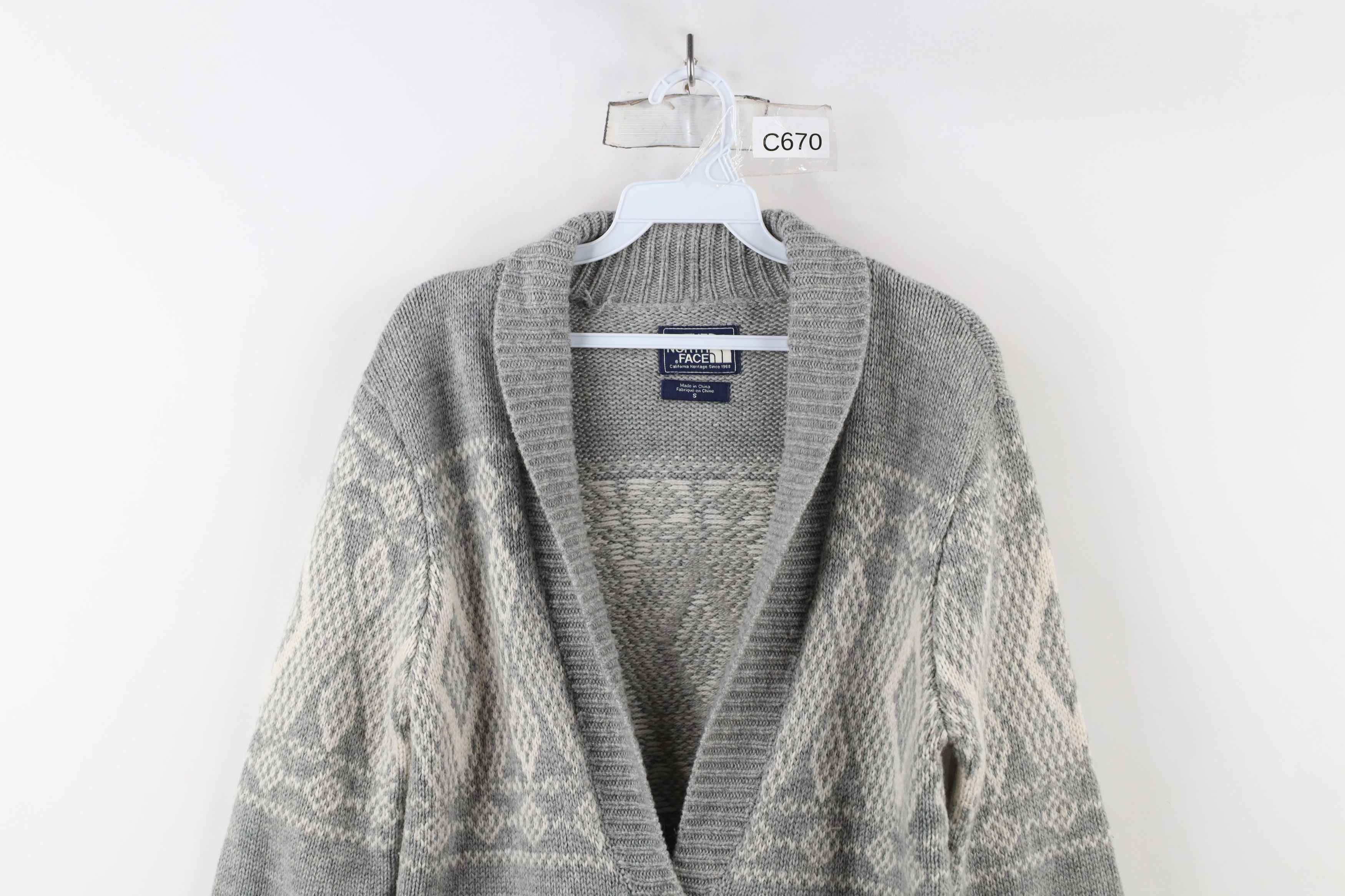 The North Face × Vintage The North Face Blend Knit Fair Isle Button Cardigan Sweater Size S / US 4 / IT 40 - 2 Thumbnail