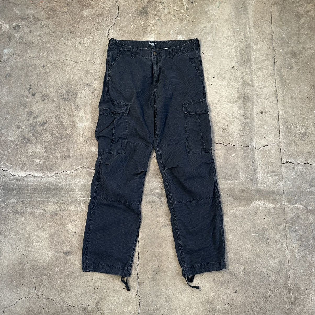 Carhartt Carhartt WiP Cargo regular Pants Black Multipocket Size US 32 / EU 48 - 2 Thumbnail