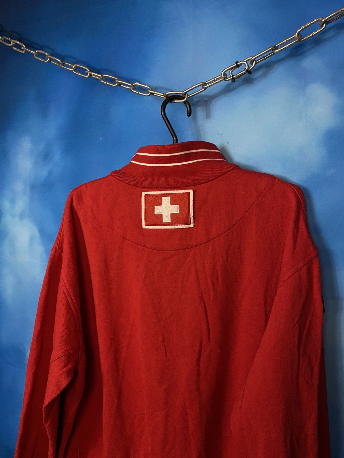 Japanese Brand × Vintage 💥 SWITZERLAND VTG RUGBY CHAMPION LEAGUE 1/3 ZIP SWEATSHIRT Size US L / EU 52-54 / 3 - 5 Thumbnail