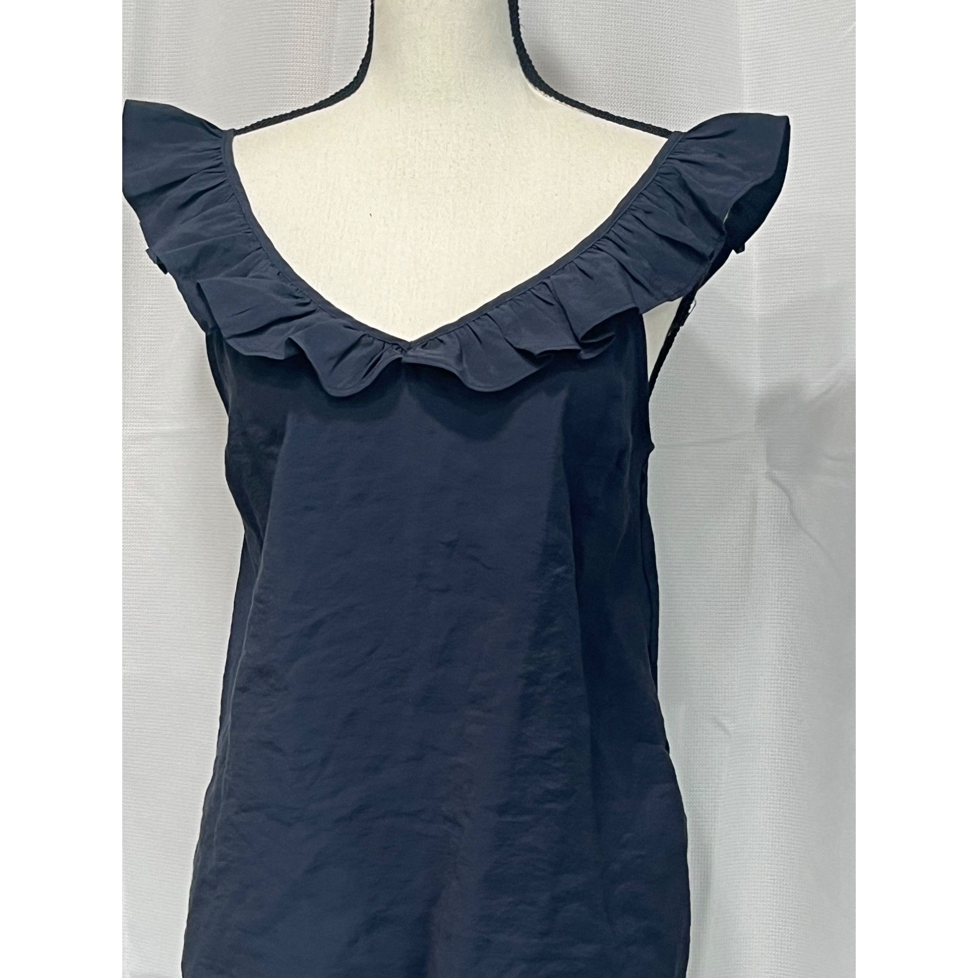 Other Vero Moda Ruffle Neck Detail Cami Top, Navy Blazer, Sz. S Size S / US 4 / IT 40 - 3 Thumbnail