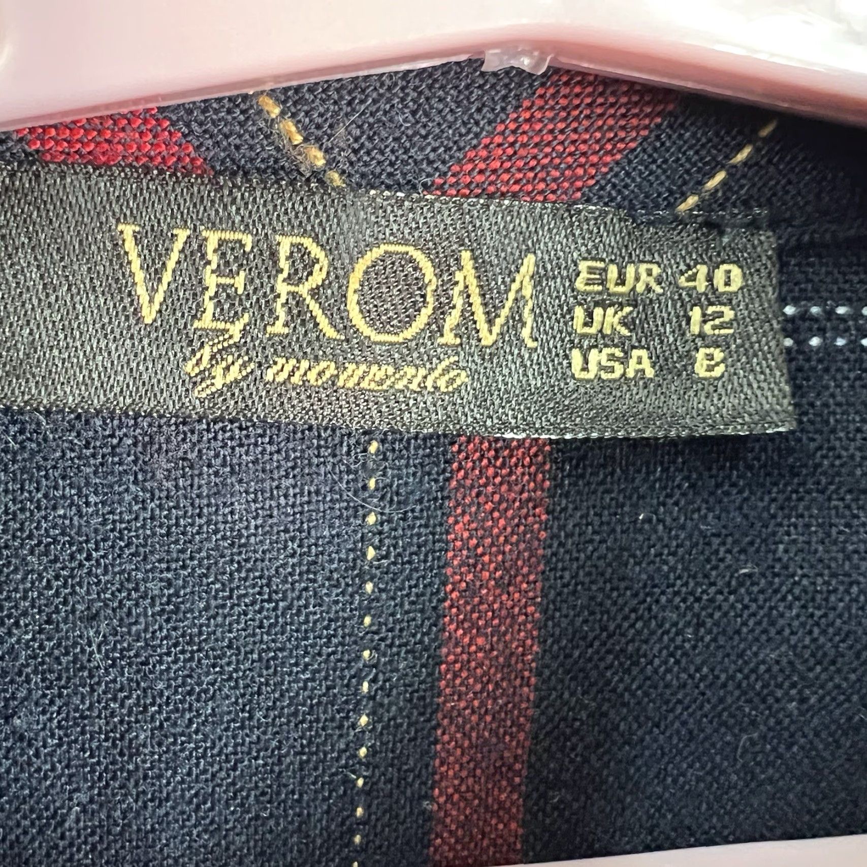 Vintage VINTAGE Verom Plaid Midi Dress Womens 8 Blue Size M / US 6-8 / IT 42-44 - 7 Thumbnail