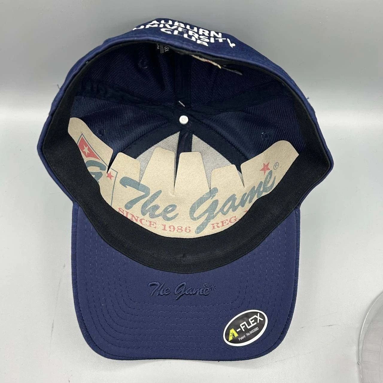The Game Auburn University Club Hat Men S-M Blue Stretch Fitted Size ONE SIZE - 2 Thumbnail