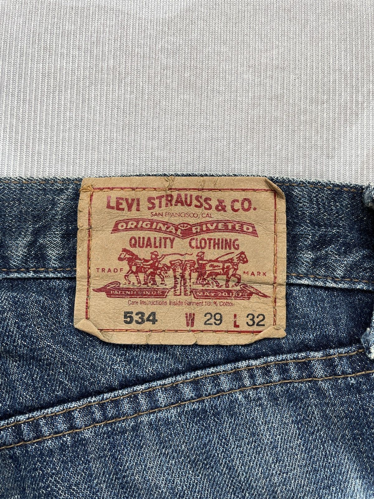 Levi's × Vintage Levis 534 Jeans (LG156) Size US 29 - 11 Thumbnail