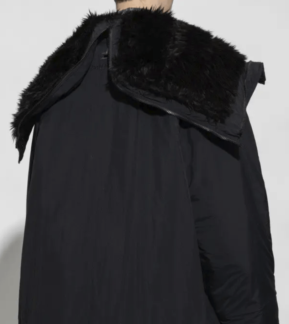 Balenciaga Men's Black Nylon Hooded Parka Size US L / EU 52-54 / 3 - 2 Thumbnail