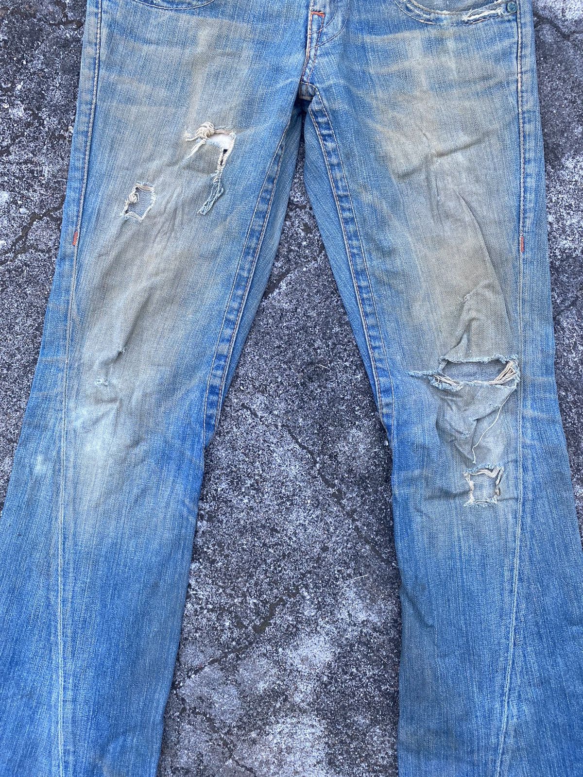 True Religion True Religion Dirty Rusty Distressed Denim Size US 30 / EU 46 - 5 Thumbnail