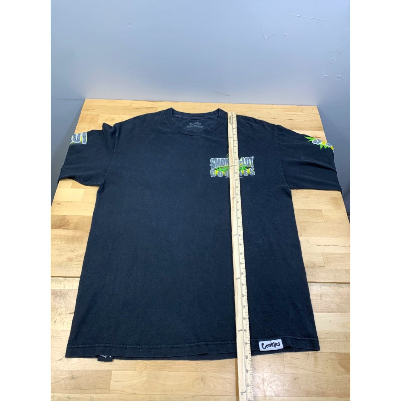 Vintage Cookies x Half Baked Long Sleeve Shirt Mens L Black Crew Neck Graphic Print Size US L / EU 52-54 / 3 - 6 Thumbnail
