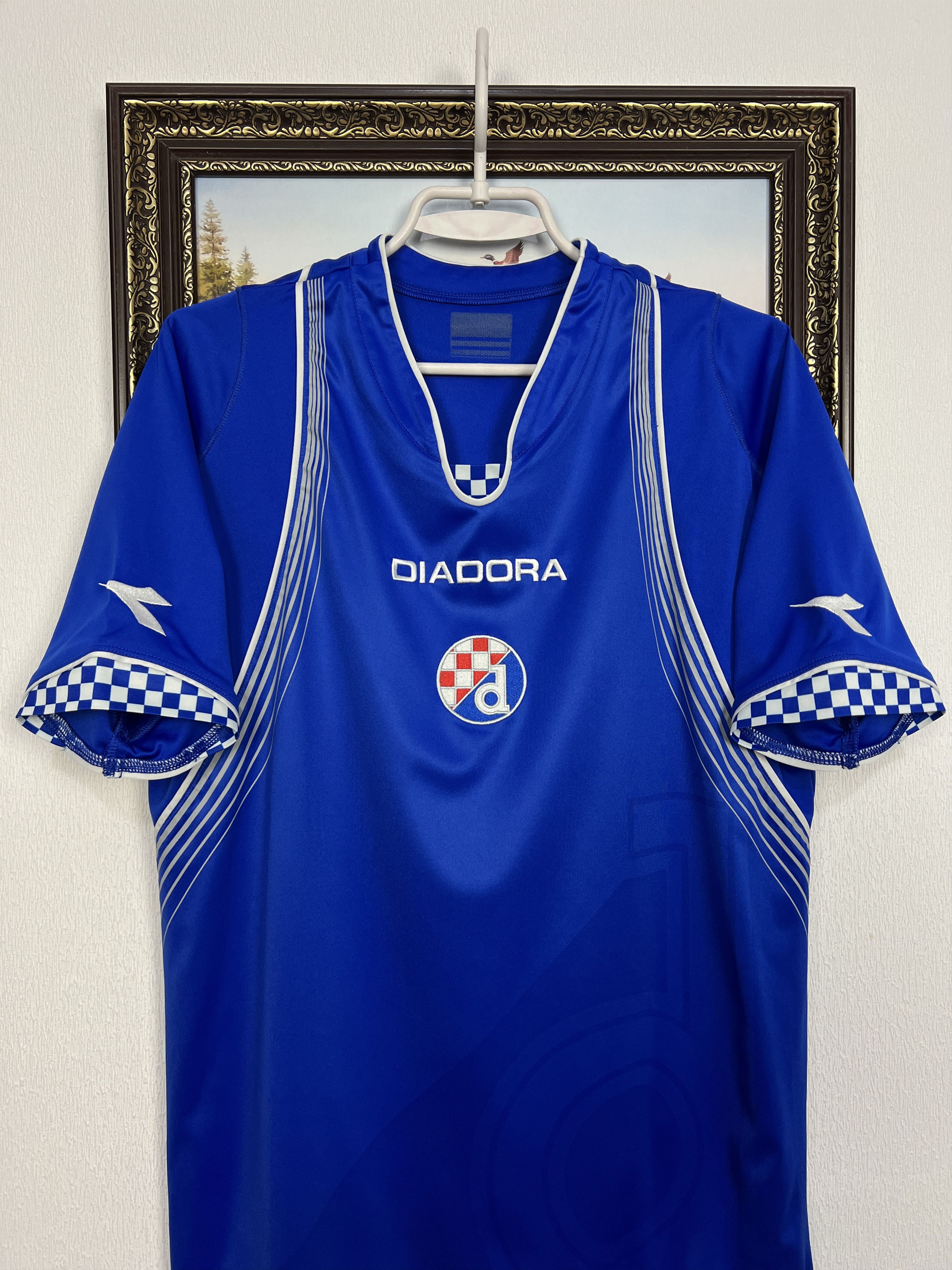 Diadora 2007 Dinamo Zagreb Football Shirt Soccer Jersey Trikot Size US L / EU 52-54 / 3 - 2 Thumbnail
