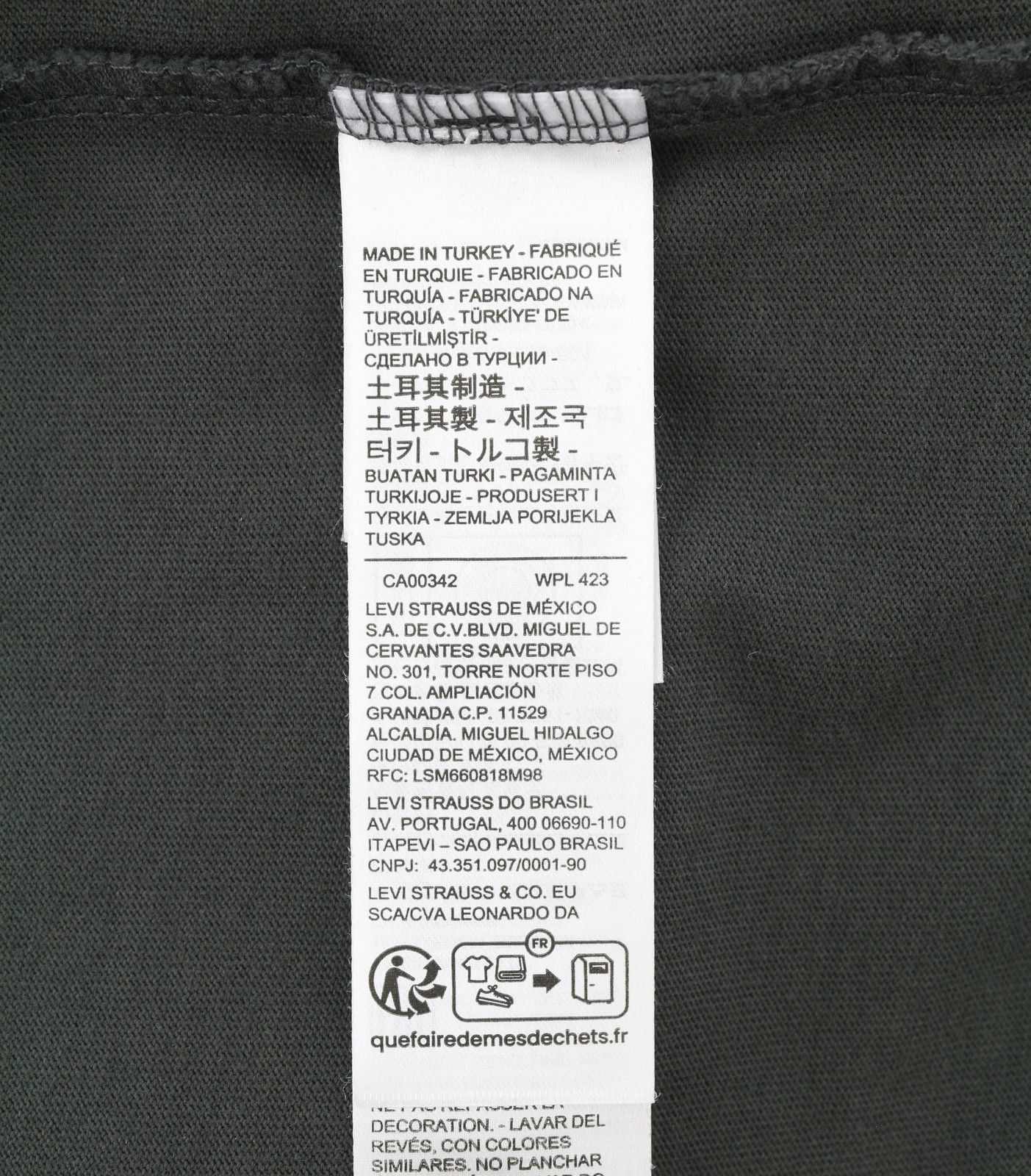Levi's VINTAGE FIT XS Dark Grey Tricot Crew Neck 87860 Size US XS / EU 42 / 0 - 7 Thumbnail