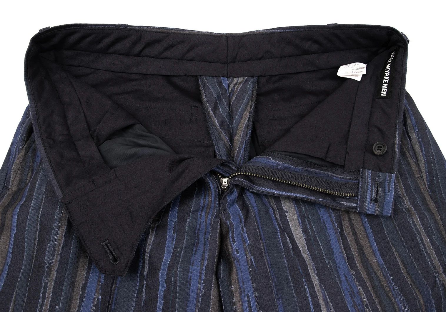 Issey Miyake Cotton-Poly Blend Striped Setup in Blue 2 Size US 32 / EU 48 - 14 Thumbnail