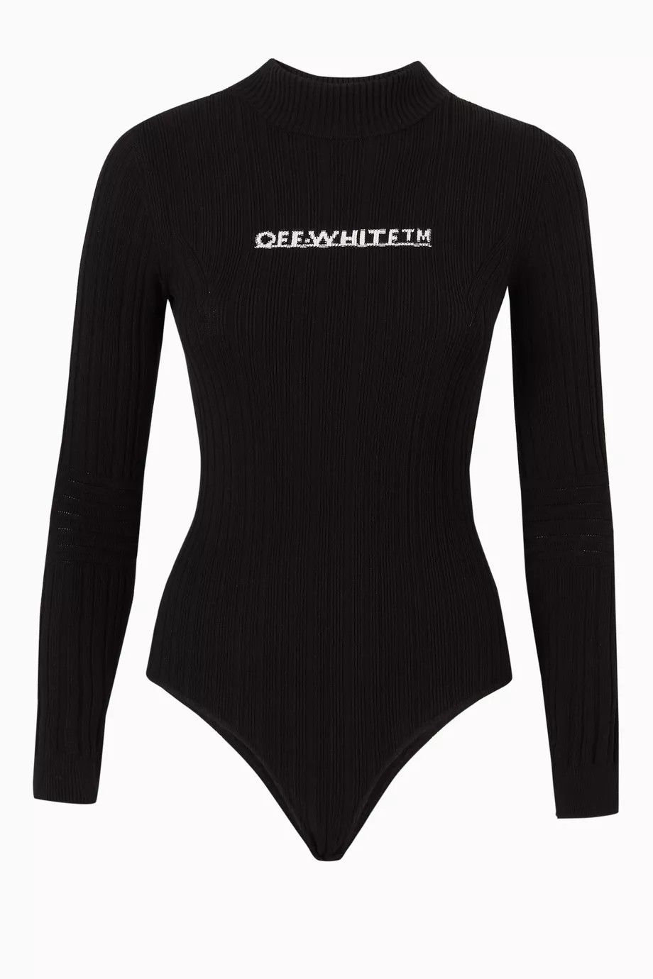 Off-White o1y1225 Logo Bodysuit in Black Size M / US 6-8 / IT 42-44 - 1 Thumbnail