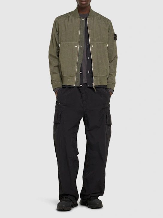 Stone Island o1lsvrm0425 Nylon Metal Watro bomber in Military Green Size US L / EU 52-54 / 3 - 3 Thumbnail