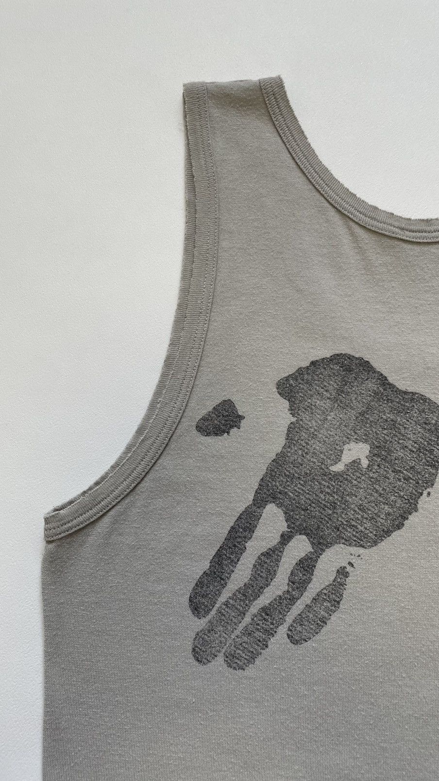 Ann Demeulemeester ‘Hand Print’ Raw Edge Cotton Vest Size M / US 6-8 / IT 42-44 - 8 Thumbnail