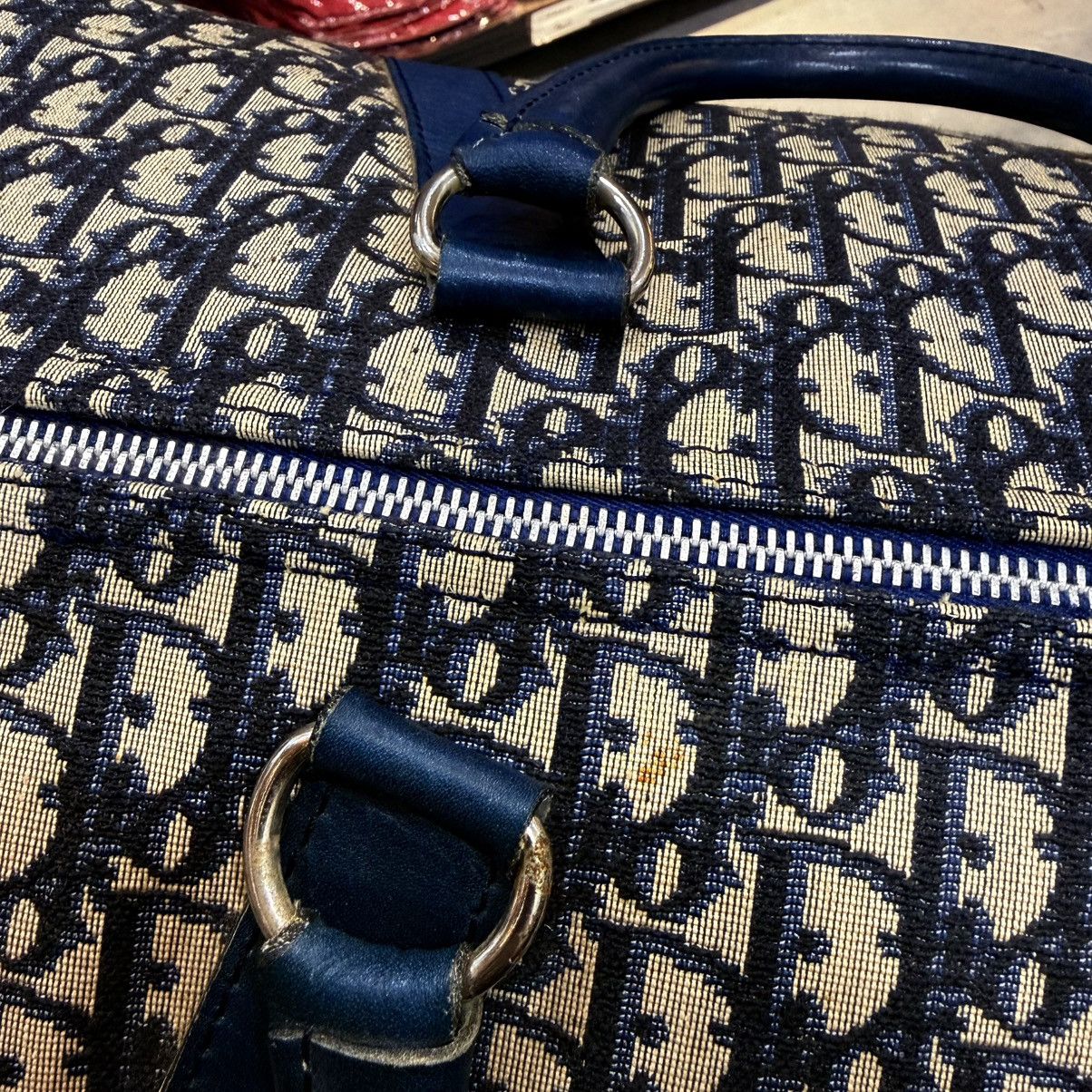 Christian Dior Monsieur Vtg 70s Christian Dior "Bagages" Trotter Monogram Boston 45 Size 44 - 13 Thumbnail