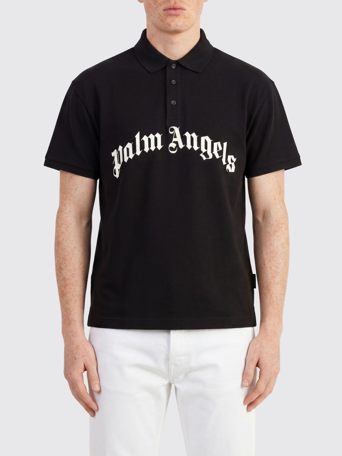 Palm Angels Palm Angels Polo Shirt Men Black Size US XS / EU 42 / 0 - 1 Thumbnail