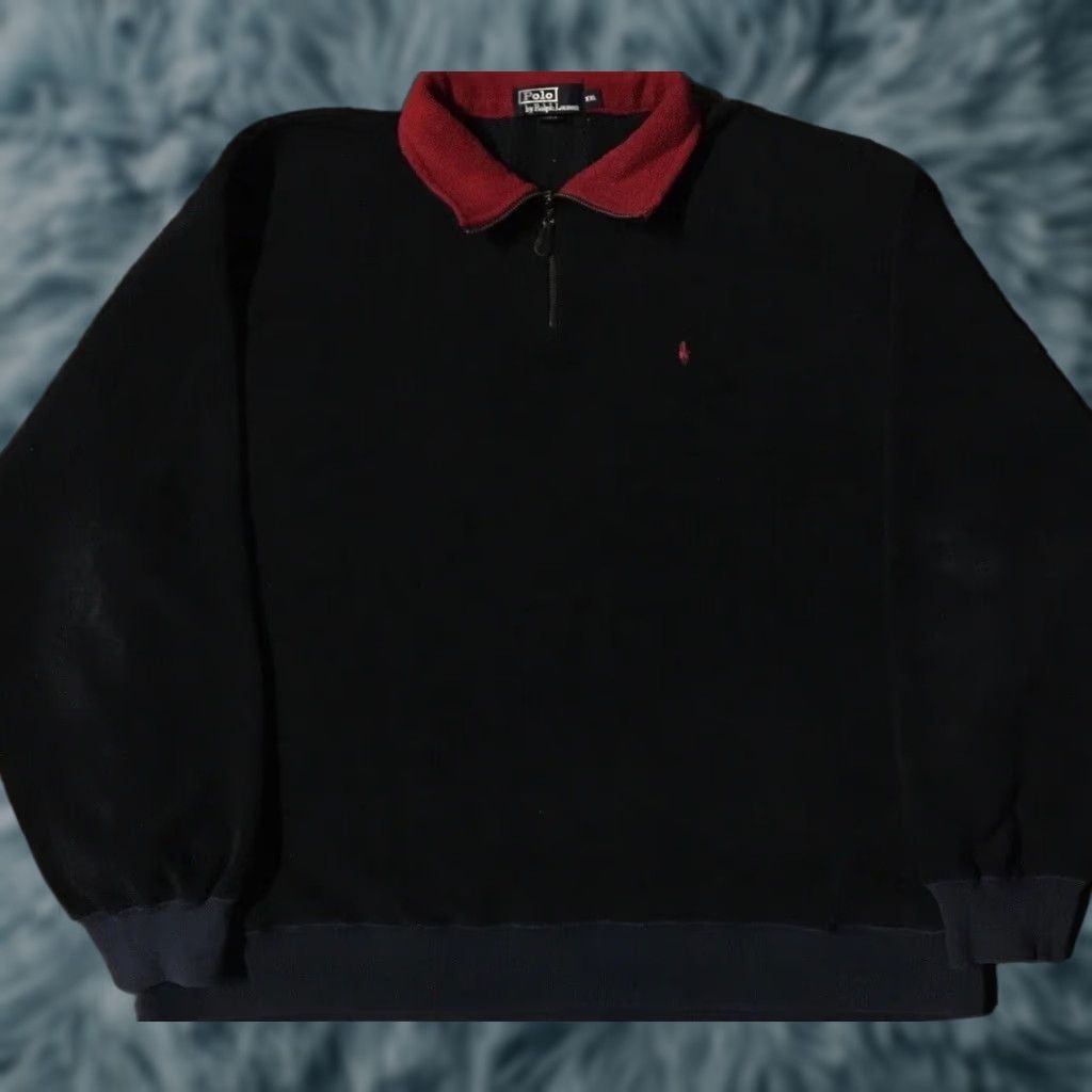 Polo Ralph Lauren Vtg 90s Polo Ralph Lauren 1/4 Zip Fleece Sweatshirt XXL Boxy Jacket Sport Red Blue USA Military Retro Punk 80s 90s Polo Ralph Lauren Mens Graphic Size US XXL / EU 58 / 5 - 1 Thumbnail