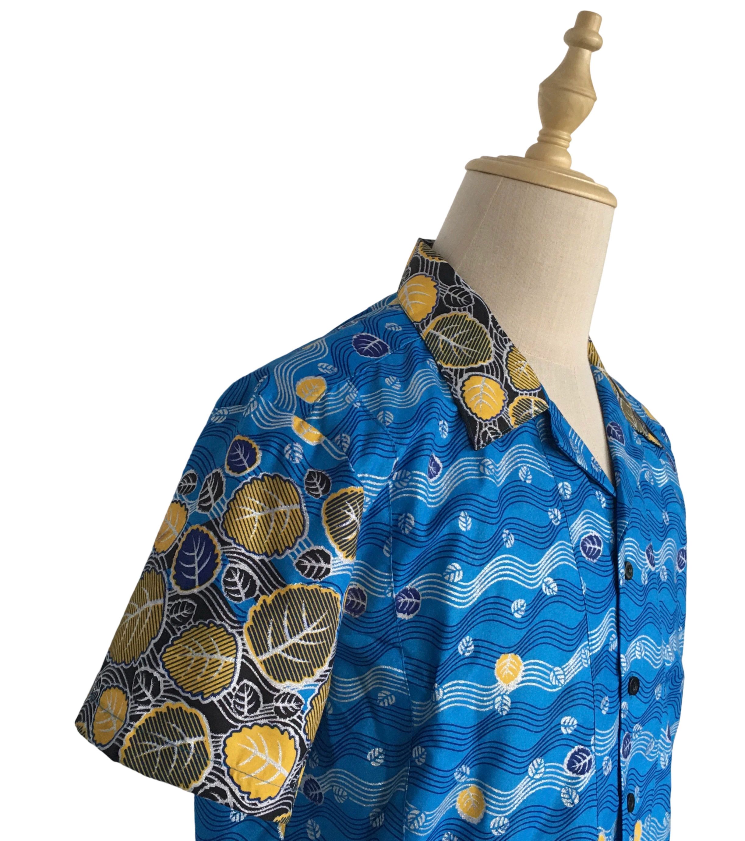 Other African Wax Print Men Shirt Performance Costumes Size US L / EU 52-54 / 3 - 5 Thumbnail