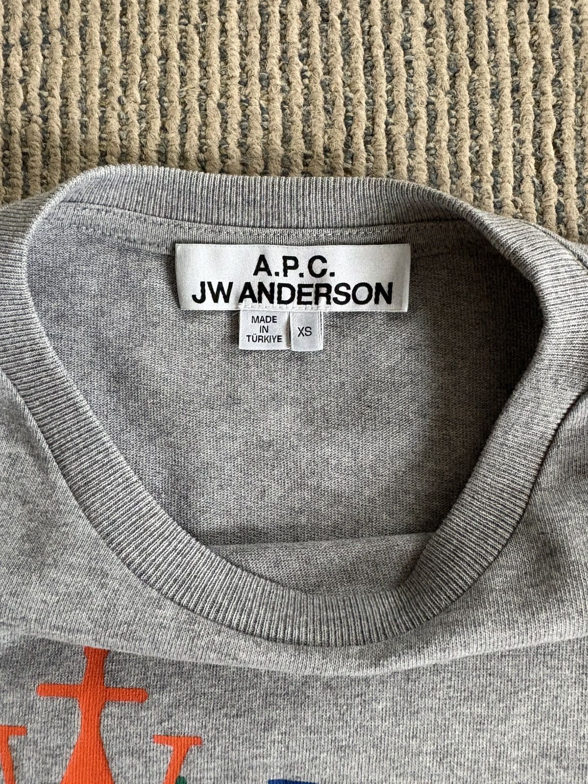 A.P.C. × JW Anderson Grey Logo T-Shirt Size US XS / EU 42 / 0 - 3 Thumbnail