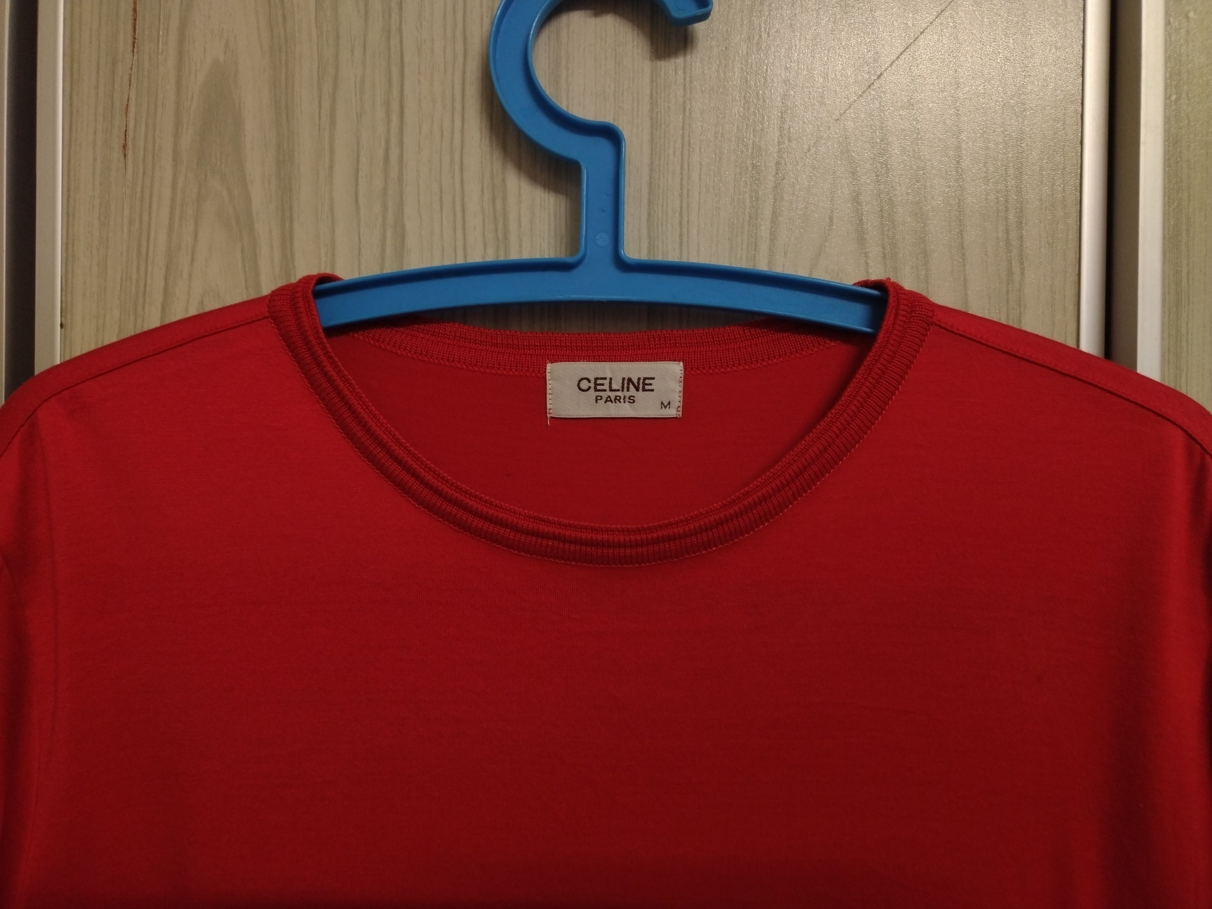 Celine × Designer × Vintage SEND OFFER~Iconic Vintage Celine Classic Logo Pocket T Shirt Size US M / EU 48-50 / 2 - 4 Thumbnail