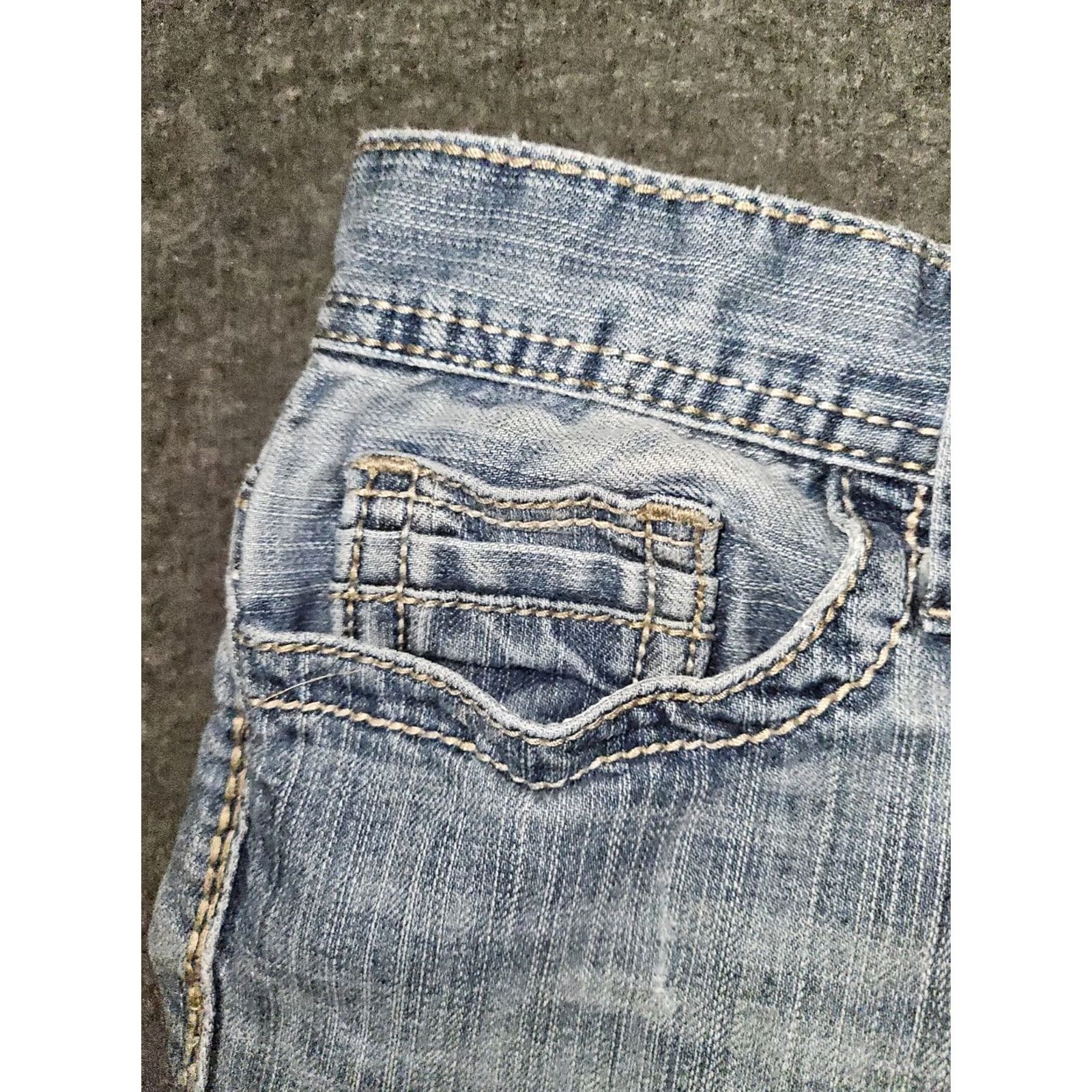 Vintage BKE Aiden Straight Jeans Women's 27 Regular Low Rise Blue Embroidered Preppy Denim Jeans Womens 27 Inseam 30 Size 27" / US 4 / IT 40 - 6 Thumbnail