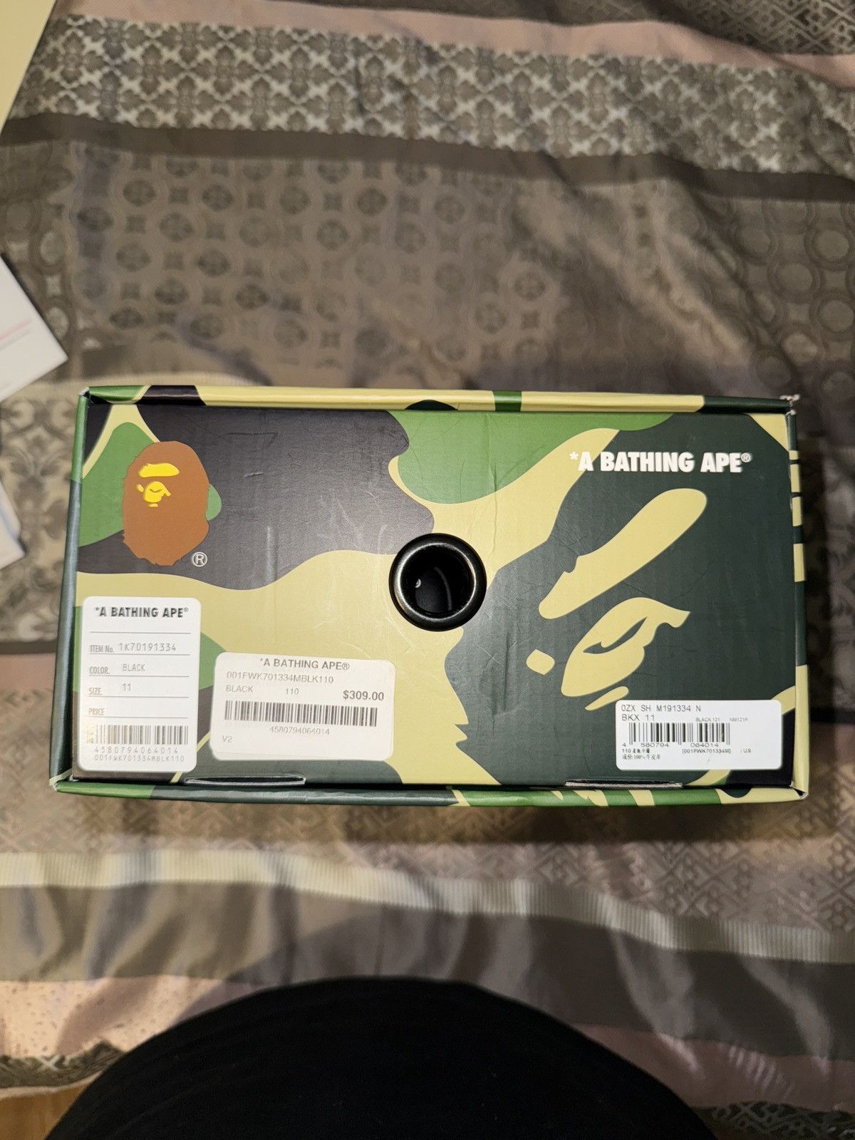 Bape Bapesta Triple Black Size US 11 / EU 44 - 9 Thumbnail