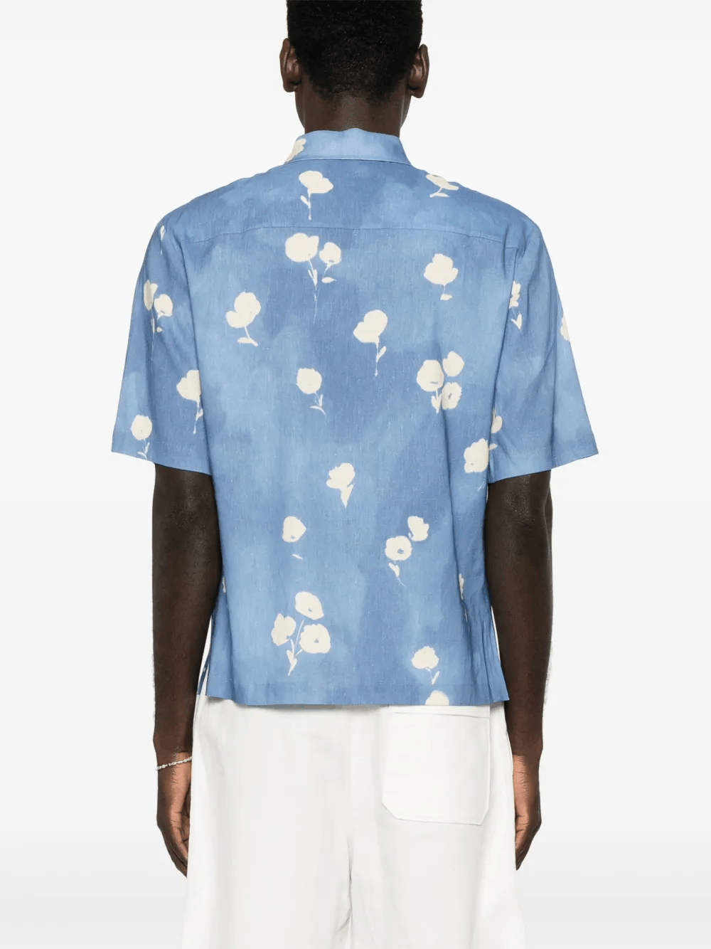 Other Blue Floral-Print Shirt – Tropical Men’s Streetwear Size US L / EU 52-54 / 3 - 2 Thumbnail