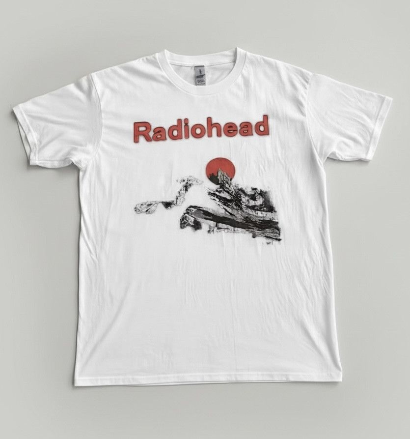 Japanese Brand Streetwear Radiohead Sunrise Sunset Graphic White T-Shirt Size US S / EU 44-46 / 1 - 3 Thumbnail