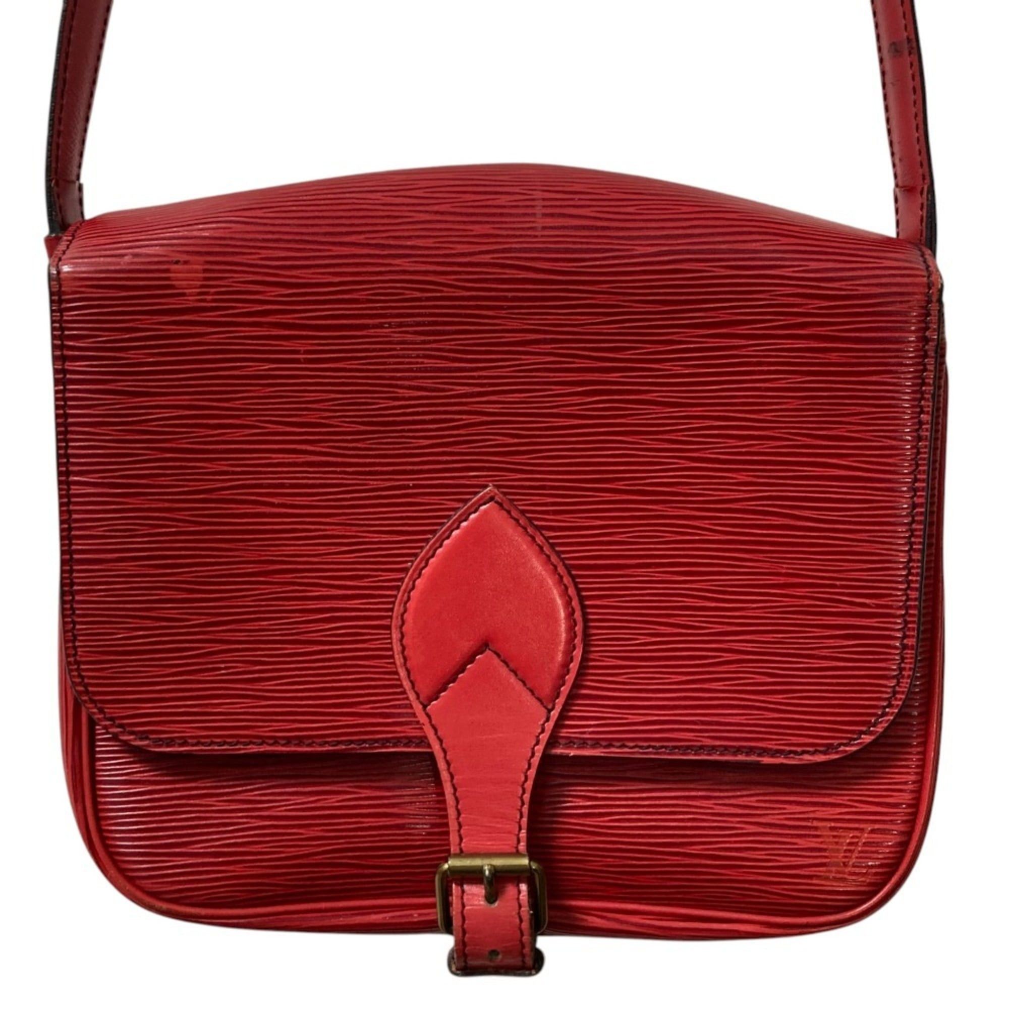Louis Vuitton Louis Vuitton Cartouchiere MM Epi Leather Shoulder Bag M52247 Red Women's Size ONE SIZE - 1 Thumbnail