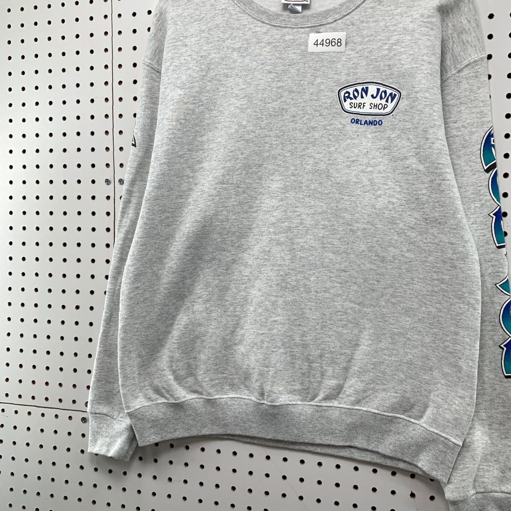Ron Jon Surf Shop Ron Jon Surf Sweatshirt Mens M Gray Orlando Spell Out Sleeve Gray Shirt Crew Neck Graphic Print Cotton Fleece Logo Beanie? Size US M / EU 48-50 / 2 - 4 Thumbnail