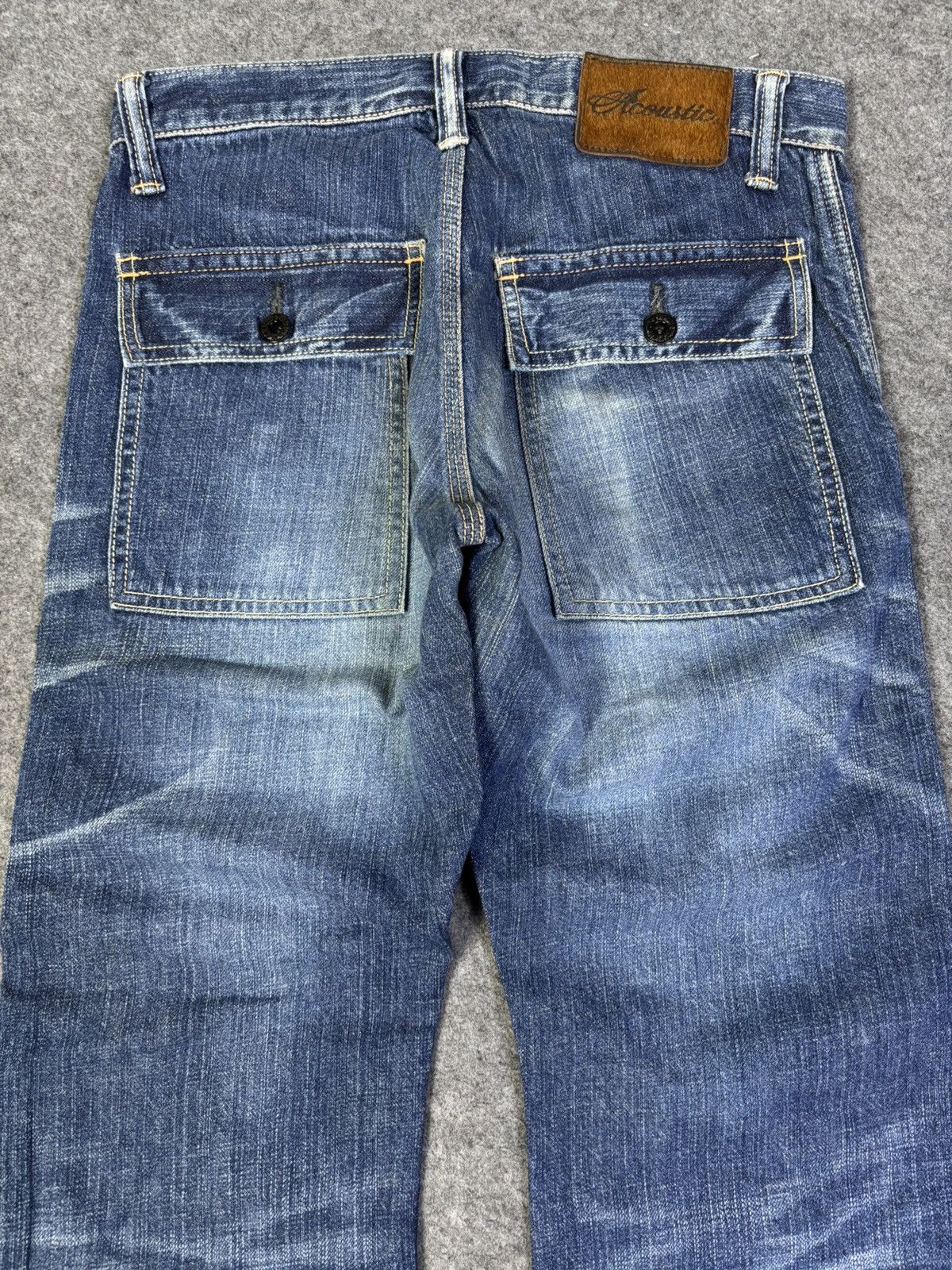 Japanese Brand Vtg Acoustic Okayama Street Beautiful Fades Bush Denim K163 Size US 28 / EU 44 - 13 Thumbnail