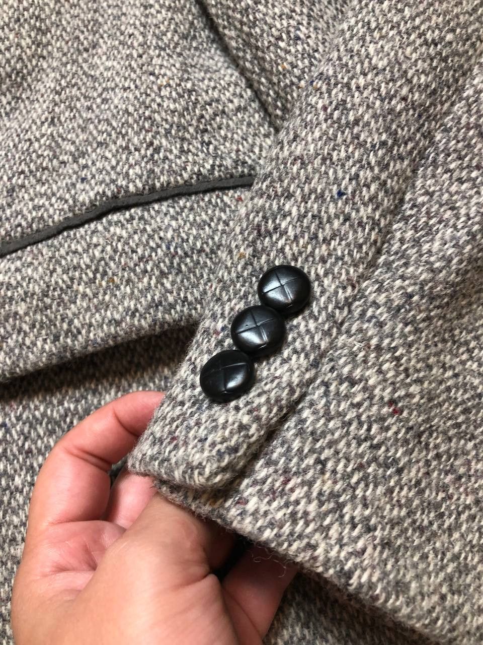 Harris Tweed Blazer Vintage Harris Tweed gray streetwear Y2K Size 48R - 13 Thumbnail