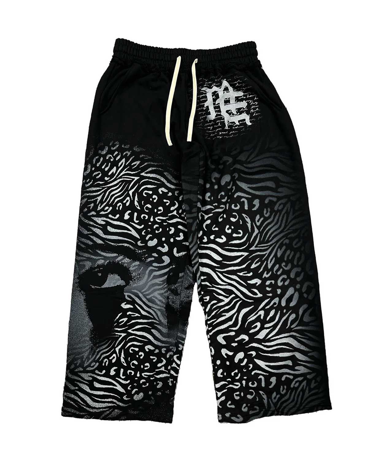 Other Mixed Emotions Striped Sweatpants Black Size US 34 / EU 50 - 1 Thumbnail