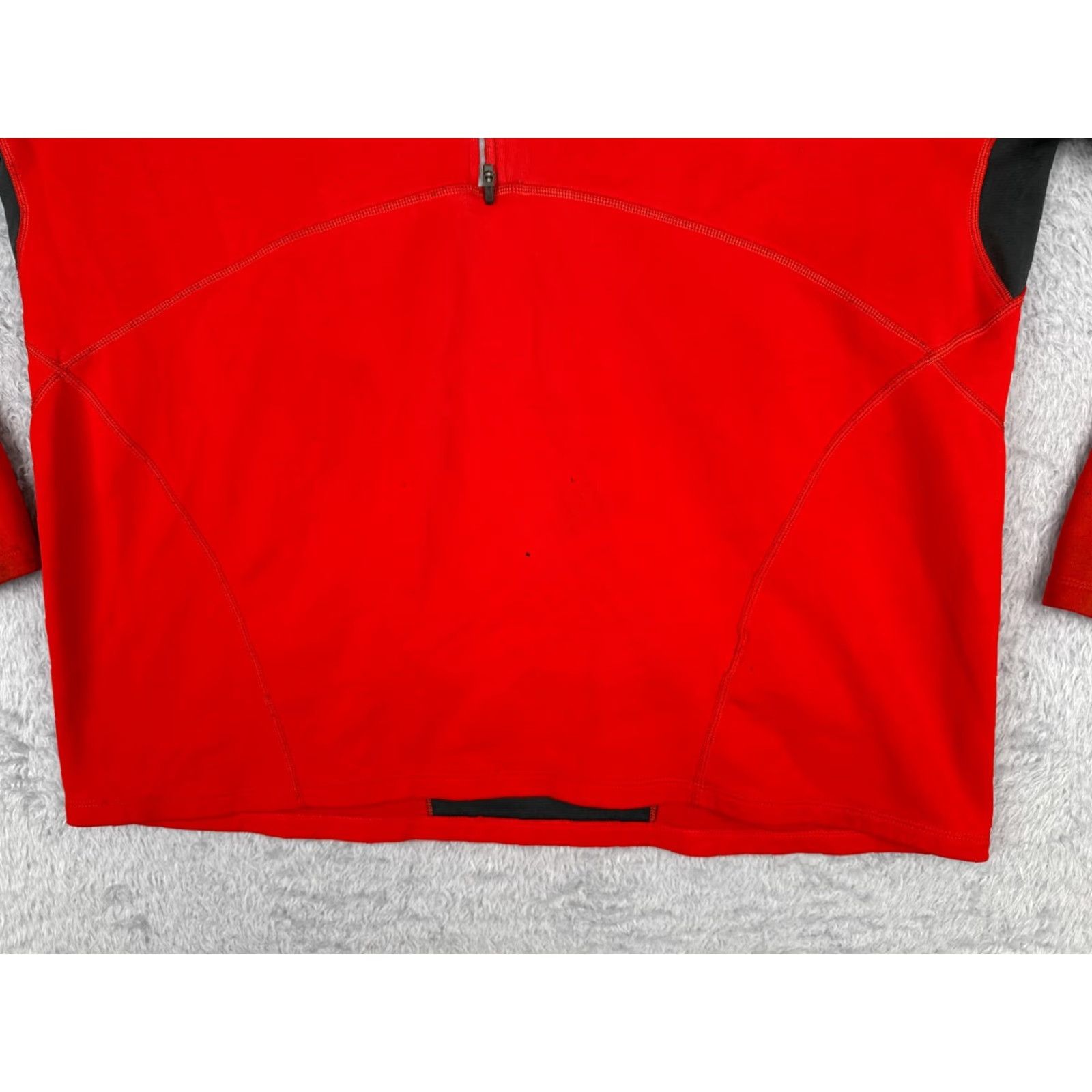 The North Face The North Face Sweater Mens Large Red 1/4 Zip Polyester Softshell Running READ Size US L / EU 52-54 / 3 - 5 Thumbnail
