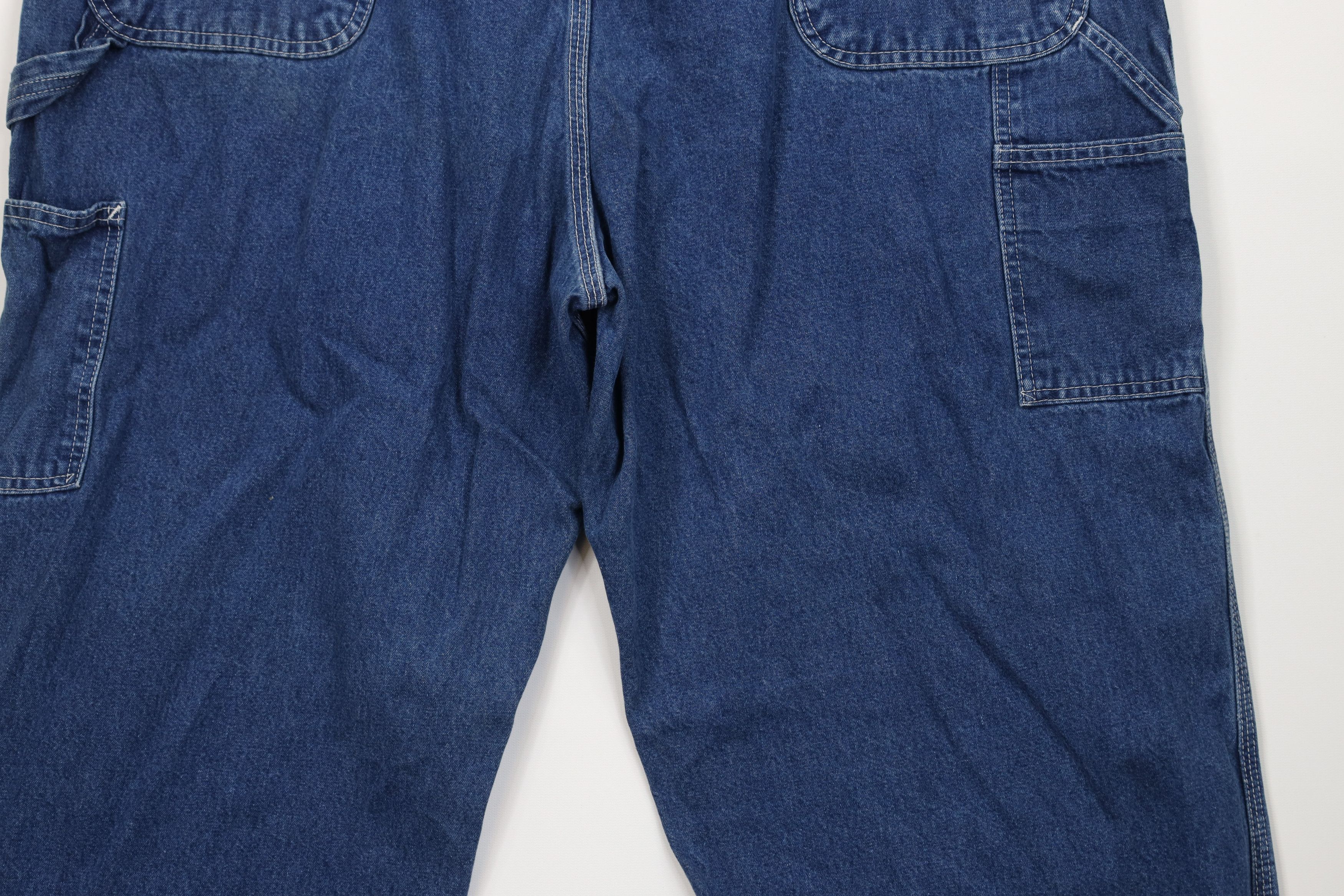 Carhartt Vintage Y2K Carhartt Spell Out Wide Leg Dungaree Jeans Size US 44 / EU 60 - 14 Thumbnail