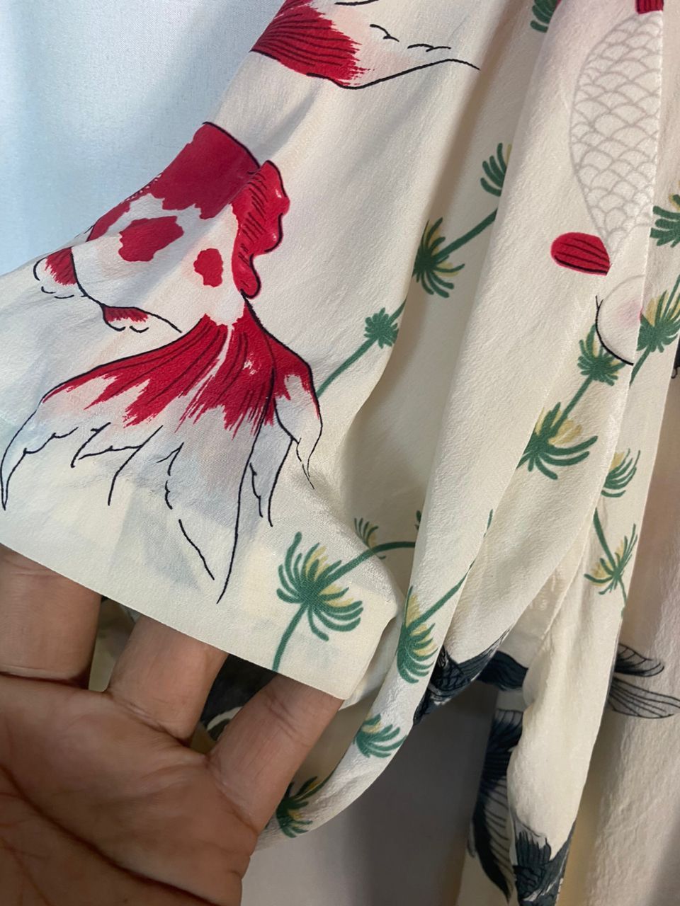 Vintage Unisex🔥 vintage koi fish silk button up shirt by powder big Size US XL / EU 56 / 4 - 7 Thumbnail