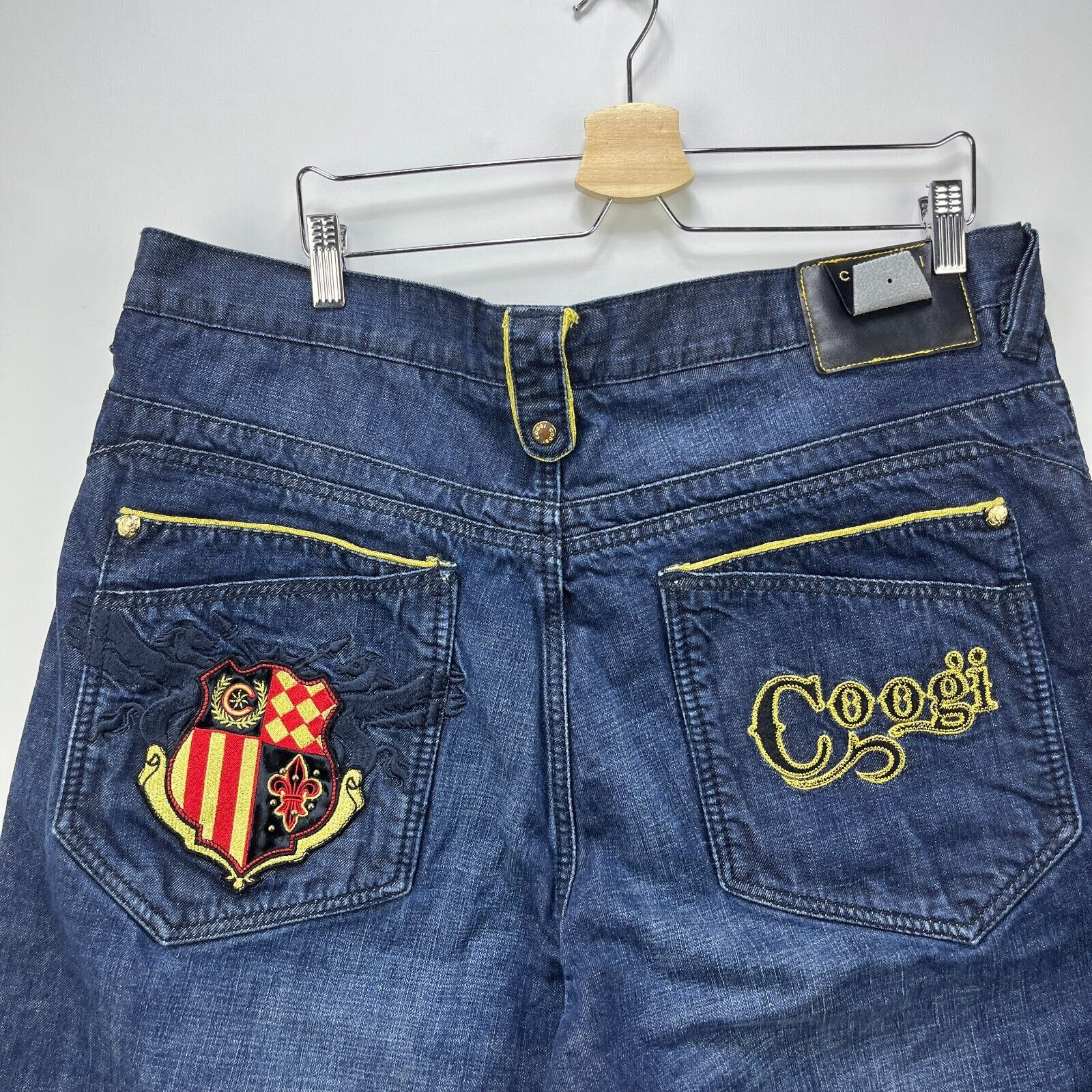 Coogi × Vintage Vintage Y2K Coogi Baggy Denim Jean Shorts 40 HipHop Wide Leg Size US 40 / EU 56 - 2 Thumbnail