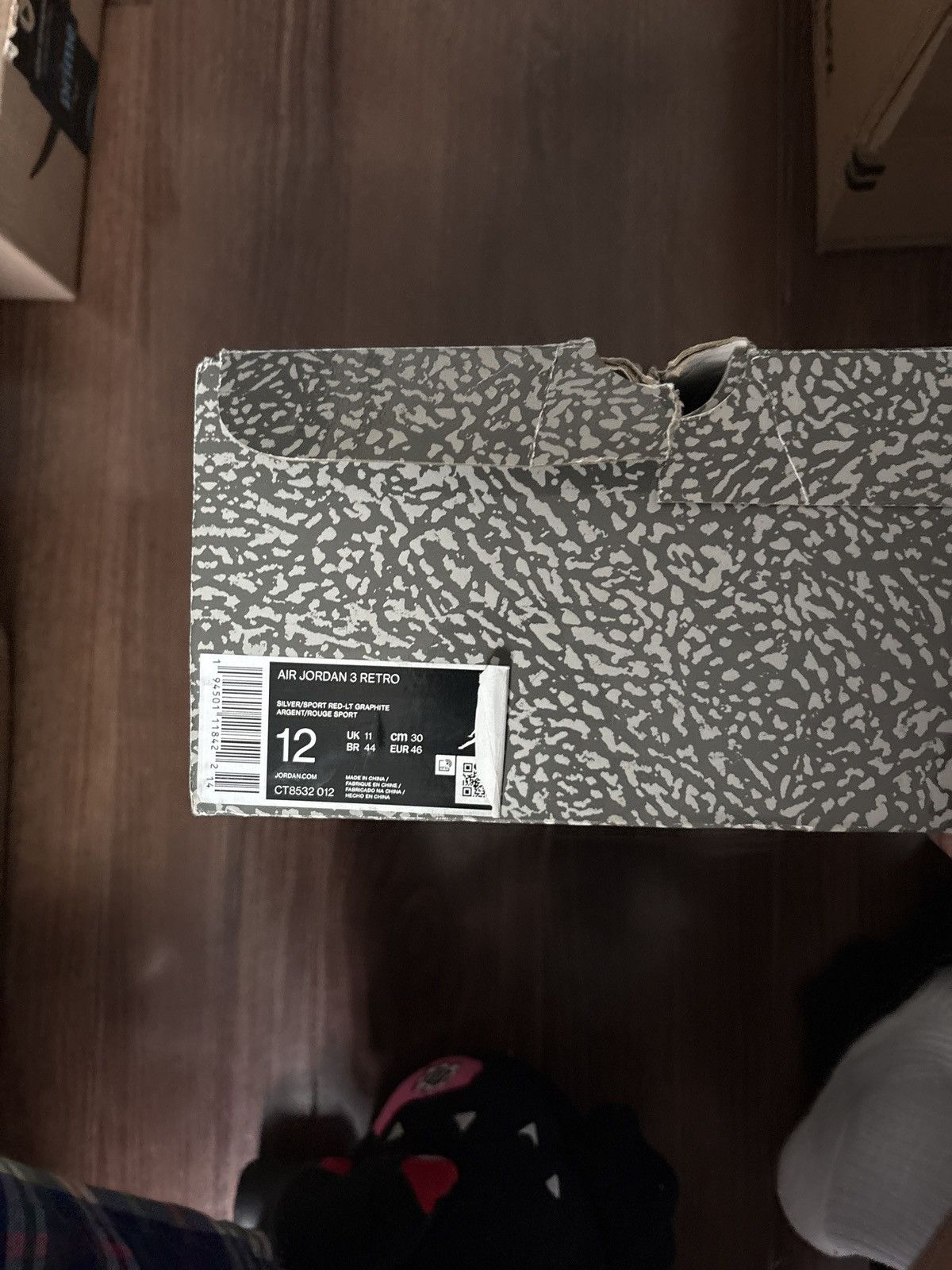 Jordan Brand Jordan Retro 3 Cool Grey Size US 12 / EU 45 - 5 Thumbnail