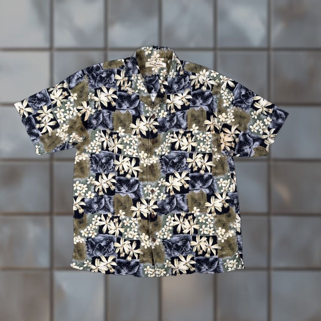Tommy Bahama Tommy Bahama Shirt Adult Large Multicolor Silk Button-Up Hawaiian Floral Beach Tropical Tiki Mens Size US L / EU 52-54 / 3 - 1 Thumbnail