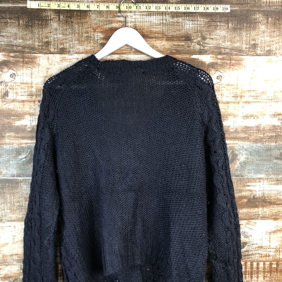 Japanese Brand Earth & Music Econogly Dark Blue Cardigan Knitwear #A2469 Size M / US 6-8 / IT 42-44 - 13 Thumbnail