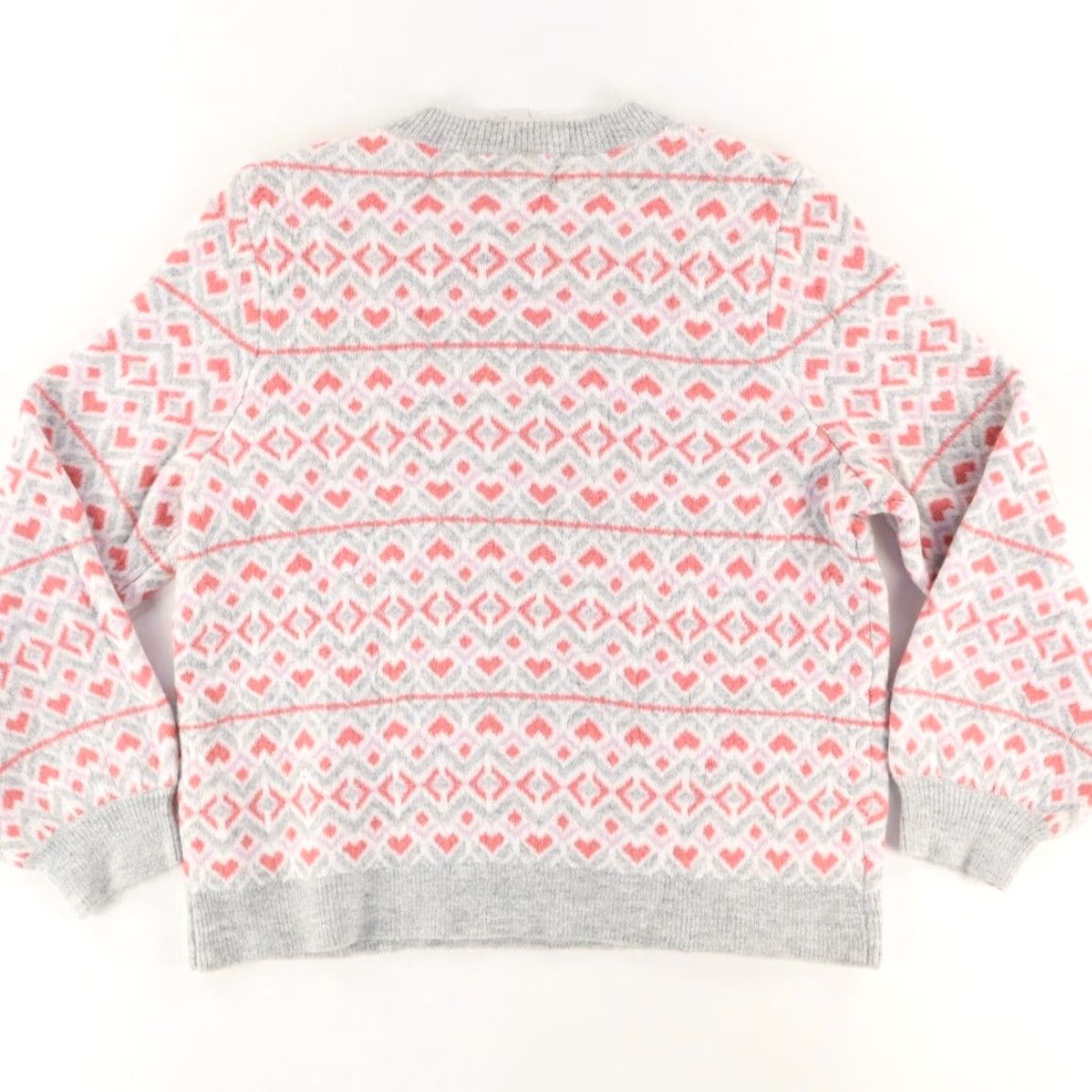 Loft Loft Fair Isle Crewneck Stretch Striped Sweater Gray Women's XXL Shirt Size XXL / US 16-18 / IT 52-54 - 4 Thumbnail