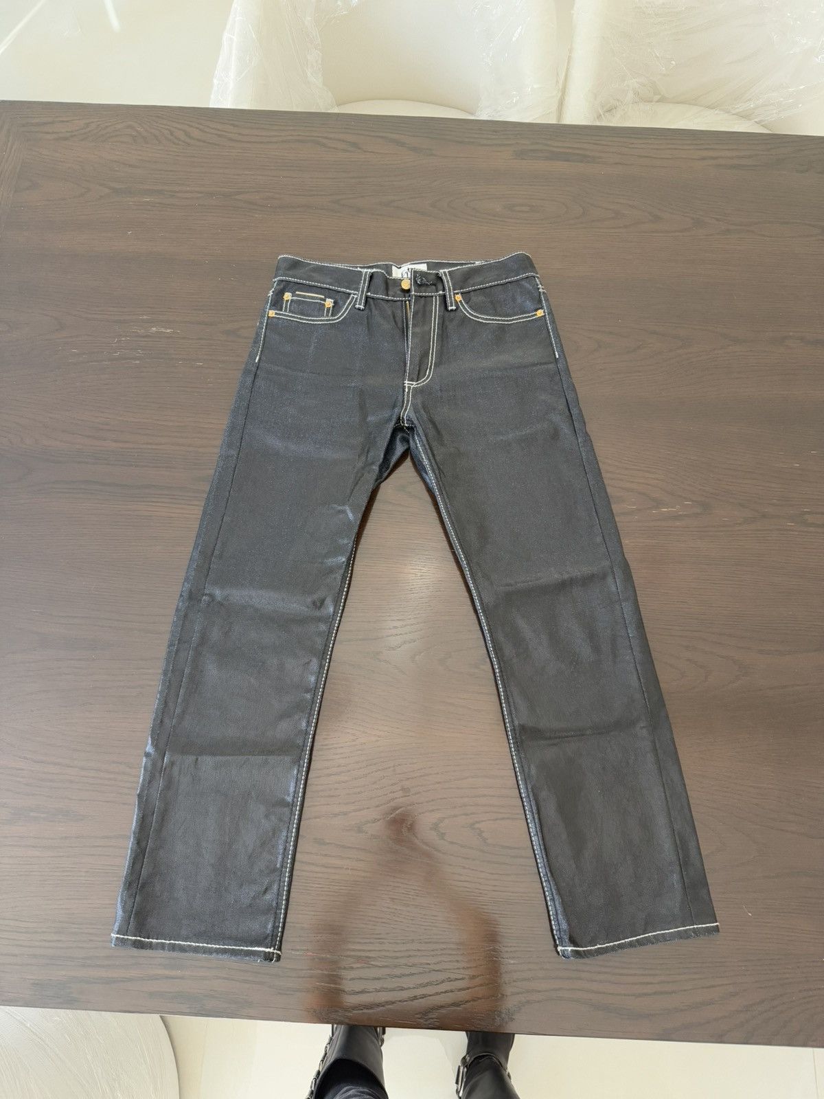 Eytys EYTYS CYPRESS TAR BLACK STRAIGHT FIT JEANS Size US 30 / EU 46 - 2 Thumbnail
